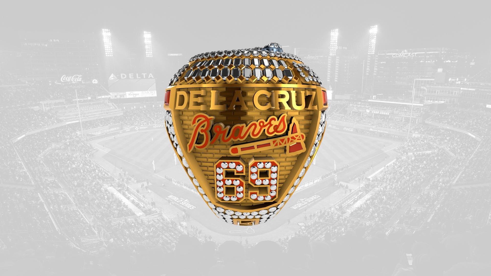 2021 Braves World Series Ring - Jasseel De La Cruz